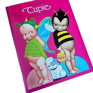 Vintage 1984 Original Cupie Paper Doll Book By Tom Tierney Full Color Uncut
